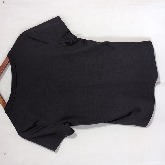 Fit Collective Heather Black Deep Vneck Athletic Tee Size Medium - Picture 3 of 3